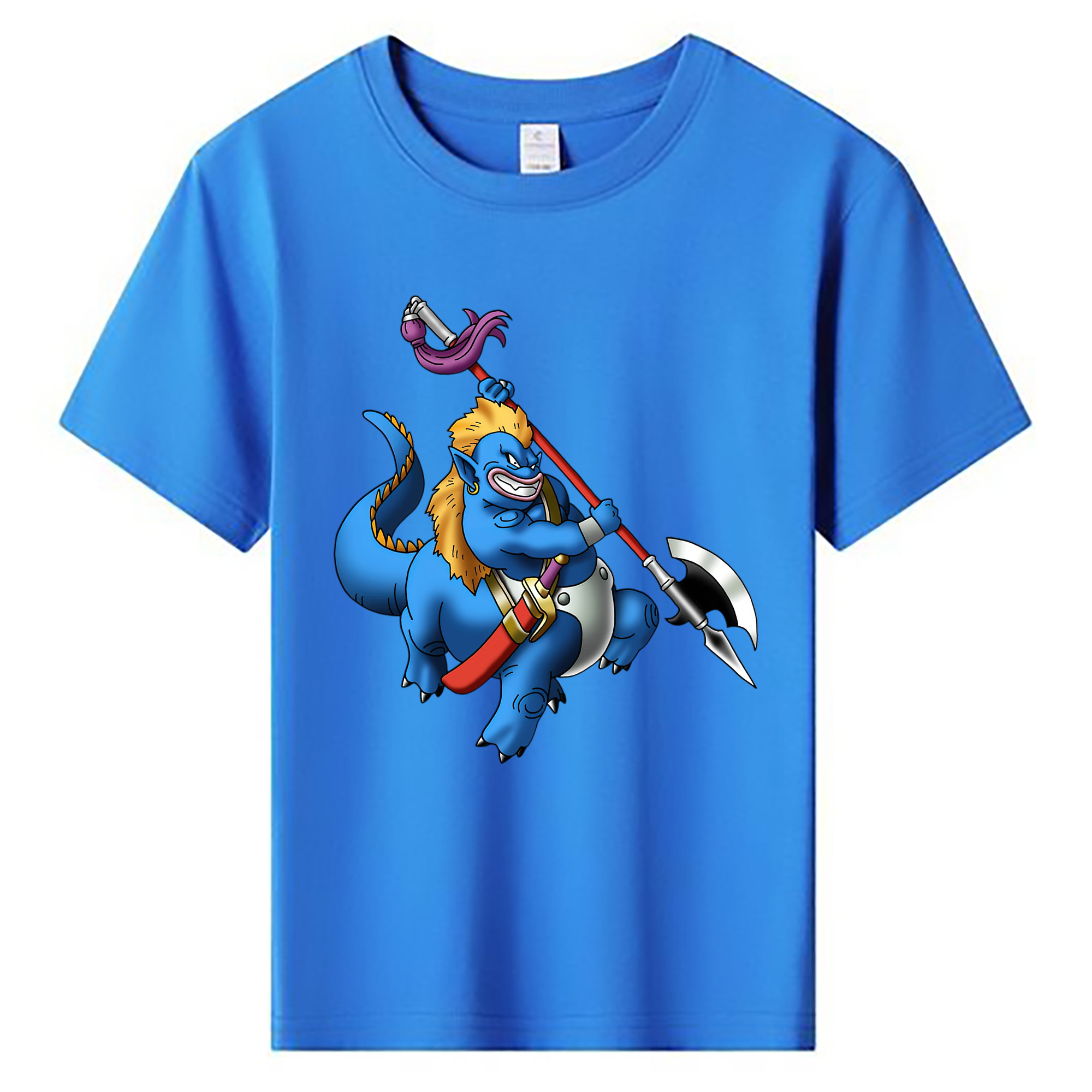 （画像用） ドラゴンクエスト Doragon Kuesuto Dragon Quest 綿100％キッズTシャツ（フロントプリント）